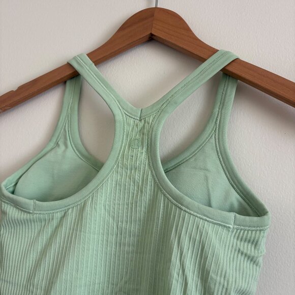 Lululemon Athletic Ebb To Street Racerback Tank Top Opal Green Women’s Size 4 - Picture 6 of 7